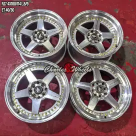 Jual velg WORK ZIESTANCE R17 4x100 4x114,3 jazz city vios avega dll