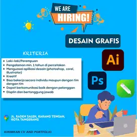 Lowongan desain grafis percetakn