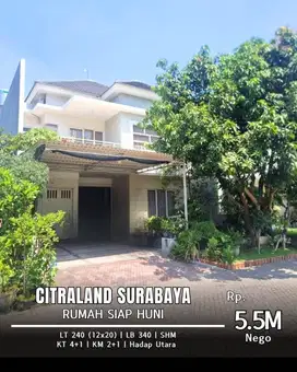 Dijual Rumah Citraland Cluster Waterfornt Bagus Terawat Siap Huni