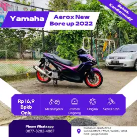 Yamaha All New Aerox 155cc cyber city bore up tahun 2022 Stnk hilang
