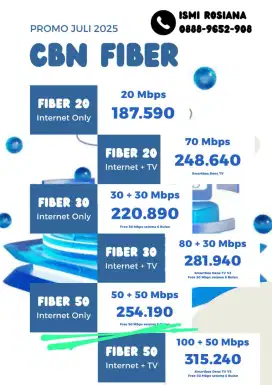 Wifi CBN Fiber Murah Cepat Unlimited