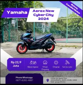 Yamaha All New Aerox 155cc cyber city bluecore vva_fi tahun 2024