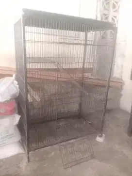 Kandang besar kucing, burung atau anjing 3 tingkat