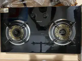 DIJUAL KOMPOR GAS TANAM DUA TUNGKU MERK TECNOGAS , JARANG PAKAI.