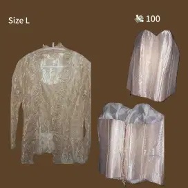 Kebaya Cram dan Coklat Wanita