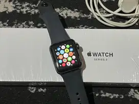 Apple Watch Series 3 42mm iBox Fullset Original Mulus No Minus