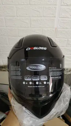 100% Original Helm Cargloss KRC Full Face - Deep Black