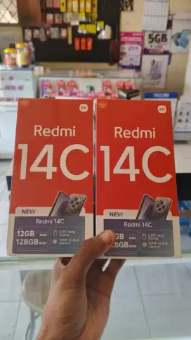 (WA FAST RESPON) Redmi 14C 6/128 baru, garansi resmi 15bln