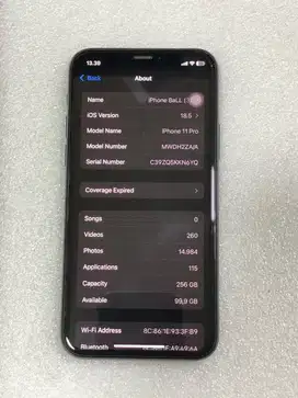 iPhone 11 Pro 256G dual sim ON