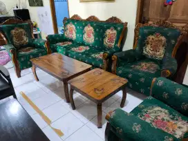Kursi ruang tamu / ruang tengah jati mewah & besar