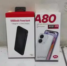 Itel A80 4+4/128GB bonus powerbank