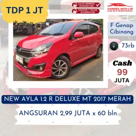Promo TDP 1 Juta New Ayla R Deluxe 1.2 MT 2017 Merah