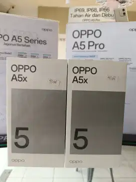 Oppo A5x RAM 4+4/128GB,6000mAh,tahan banting,Baru SEGEL Garansi resmi