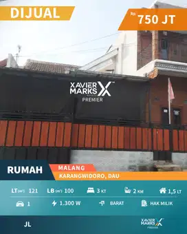 Dijual Rumah Terawat 1,5 Lt di Tidar Malang Siap Huni