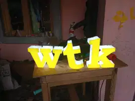 Huruf Timbul Acrylic LED | Cutting Sticker