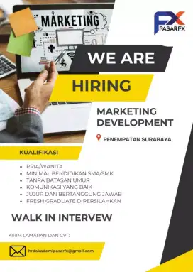 Lowongan marketing development