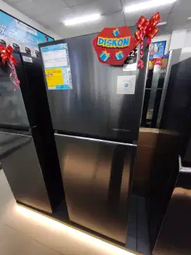 Kulkas 2 Pintu AQUA 225 Liter Bisa Cicilan Tanpa DP Gratis 2x Cicilan
