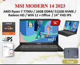 Notebook Msi Modern 14 Ryzen 7730U