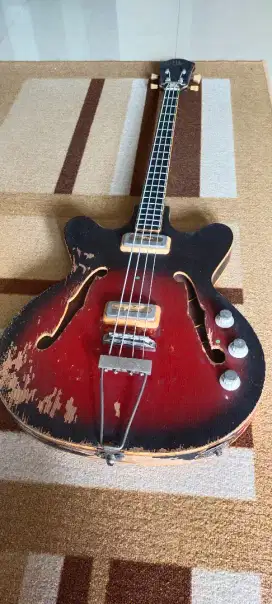 Bass Hollobody vintage Merk Orpheus Buatan Bulgaria