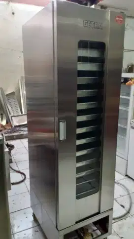 Gas proofer GETRA 15 tray + loyang lengkap, pemakaian 2 bln