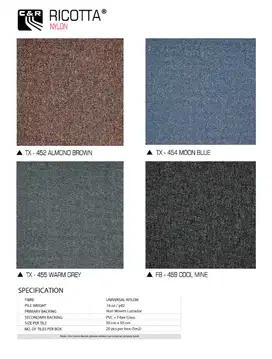 KARPET RICOTTA 50CM x 50CM