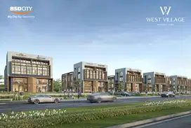 Ruko Studio Loft West Village 2 Hadap Jalan Boulevard di BSD City