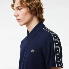 Kaos polo shirt Lacoste Tapped colour navy Size L Reguler Fit
