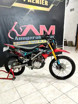 Kawasaki KLX 150 BF EXTREME RED TH 2018 cakep abis