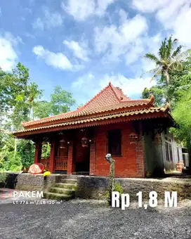 Dijual Rumah Etnik View Sungai Cantik di Pakem
