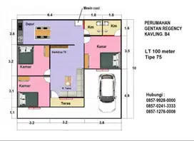 Full Bangunan, Harga PROMO ( LT 100 mtr ). Lokasi Nyaman & Strategis