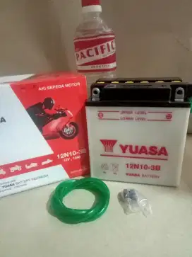 Aki Motor GS Astra  dan Yuasa  Original