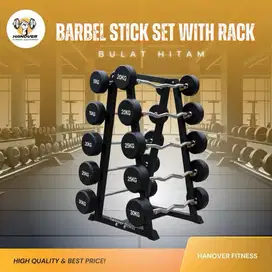 BARBEL FIX SET ALAT FITNESS BARBEL STICK SET IMPORT