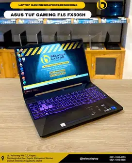 ASUS TUF Gaming FX506H/intel i5 gen 11/16GB/512GN/RTX 3050/GARANSI RES