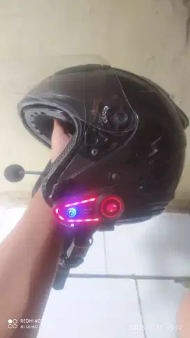 HELM KYT GALAXY DOUBLE VISOR + IC DK02
