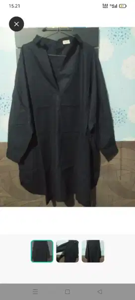 Kemeja hitam oversize
