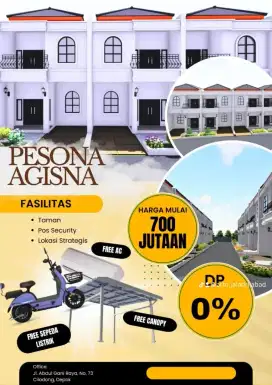 Pesona Agisna. Cilodong depok. Rumah gratis semua biaya KPR