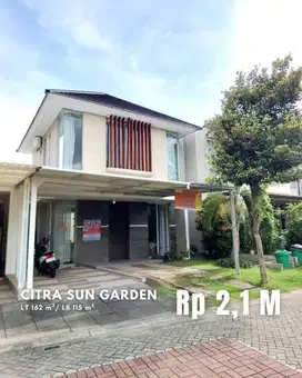 Dijual Rumah Halaman Luas di Perumahan Citra Sun Garden Jalan Solo