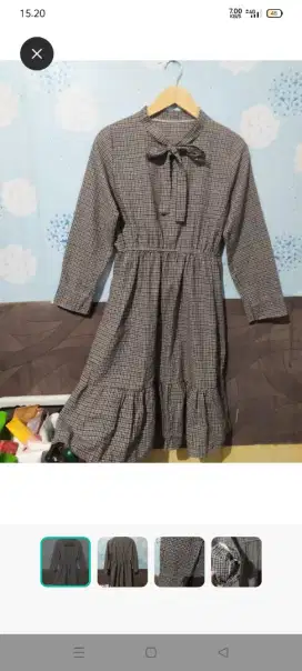 Dress kotak-kotak