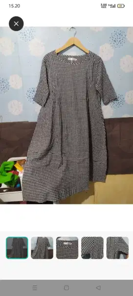 Dress kotak-kotak