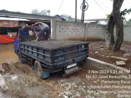 Jual pasir truk engkel area pamulang ciputat sekitarnya