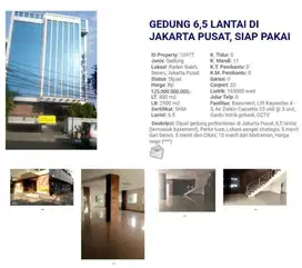 Disewakan Gedung Kantor Cikini Jakarta Pusat
