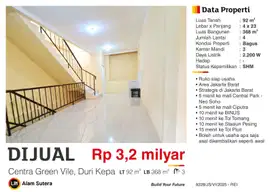 Dijual Ruko Siap Usaha 4 Lantai SHM Strategis di Tanjung Duren JakBar