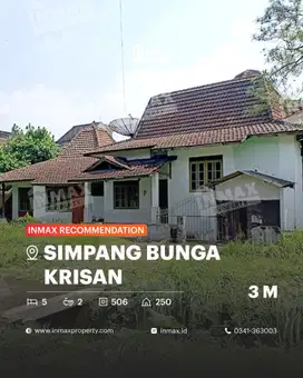 Rumah Hitung Tanah Di Jl. Simp. Krisan, Cocok Utk Rumah Kost/Investasi