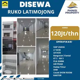 Disewakan Ruko 3 Lantai Jalan Gunung Latimojong Harga Murah