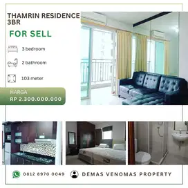 Dijual Apartement Thamrin Residence 3BR+1 Full Furnished Mid Floor