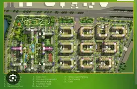 Dijual apart 2 kamar kalibata city full furnished shm