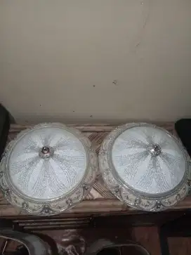 Lampu plafon motif bunga sepasang