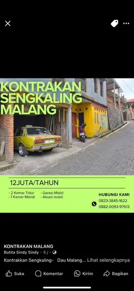 Kontrakkan rumah minimalis murah Dau