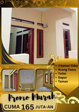 RUMAH SIAP HUNI 2 KAMAR AKSES STRATEGIS DEKAT STASIUN HANYA 165 JUTA