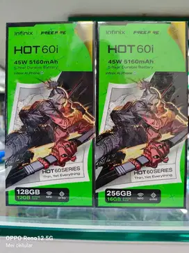 Infinix hot 60i nfc 6gb+6gb/128gb & 8gb+8gb/256gb baru segel resmi